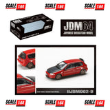 (PRE-ORDER) Hobby Japan - 1:64 - JDM64 Honda CIVIC (EG6) SIR-Ⅱ JDM Style - Milano Red w/ Carbon Hood