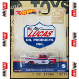 Hot Wheels - 1:64 - Custom '62 Chevy Pickup (Lucas Oil) - Vintage Oil - Pop Culture 2023 U Case