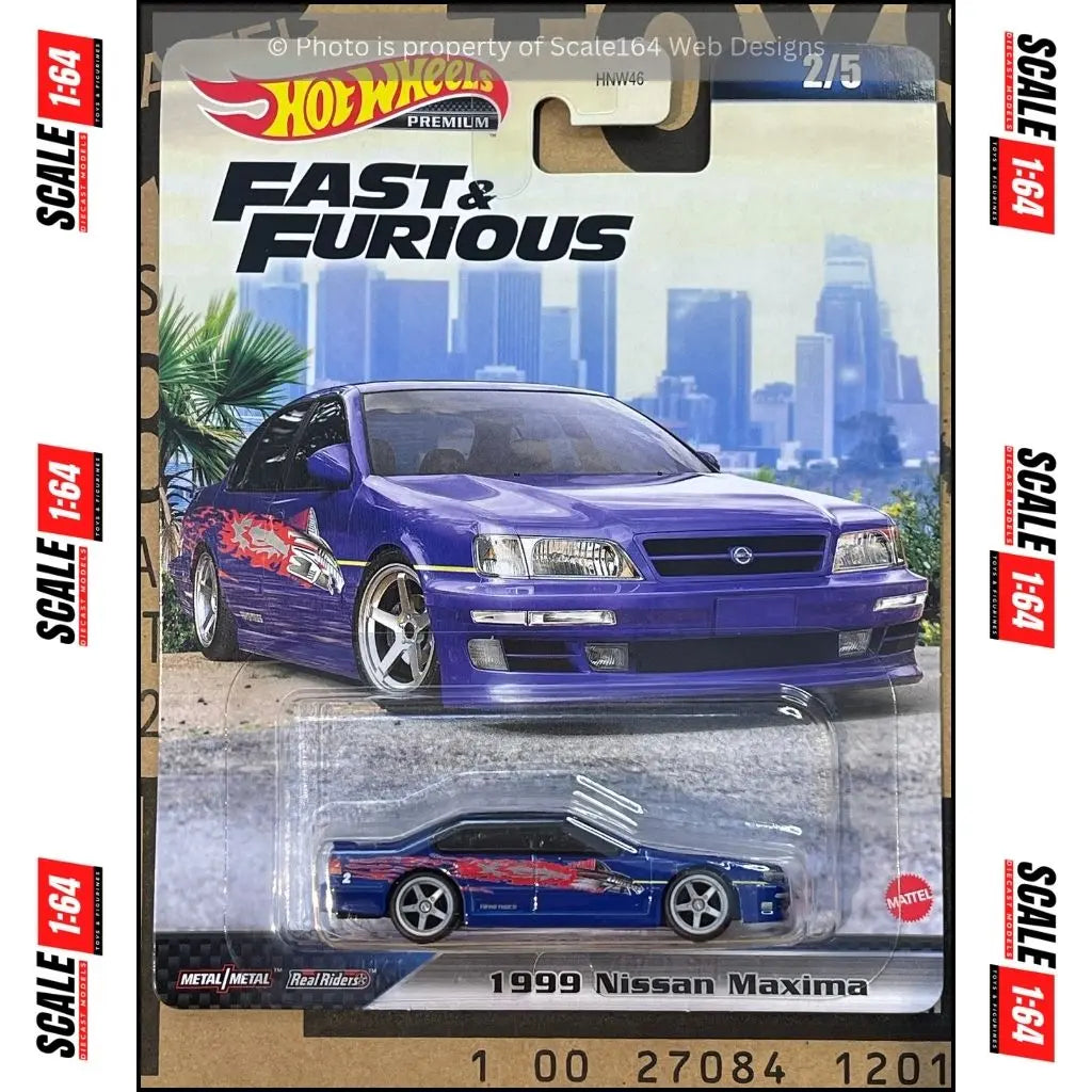 Hot Wheels - 1:64 - 1999 Nissan Maxima - Fast & Furious 2023 C Case ...