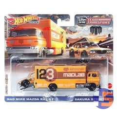 Hot Wheels - 1:64 - 2023 Team Transport V Case (Mix 3) - Set of 3