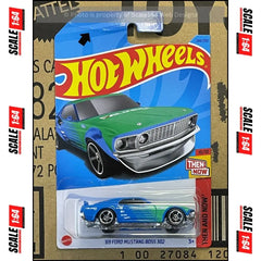 Hot Wheels - '69 Ford Mustang Boss 302 (Falken Racing Blue) - Mainline (Then And Now) 244/250