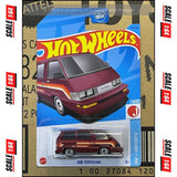 Hot Wheels - 1986 Toyota Van (Burgundy) - Mainline (HW J-Imports) 95/250