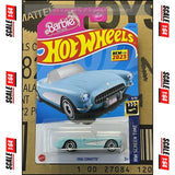 Hot Wheels - 1956 Corvette (Barbie - The Movie) - Mainline (HW Screen Time) 183/250 *2023 FIRST EDITION*