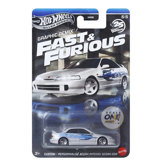(PRE-ORDER) Hot Wheels - 1:64 - Custom/Personnalisé Acura Integra Sedan GSR - Fast & Furious Series (Graphic Remix)