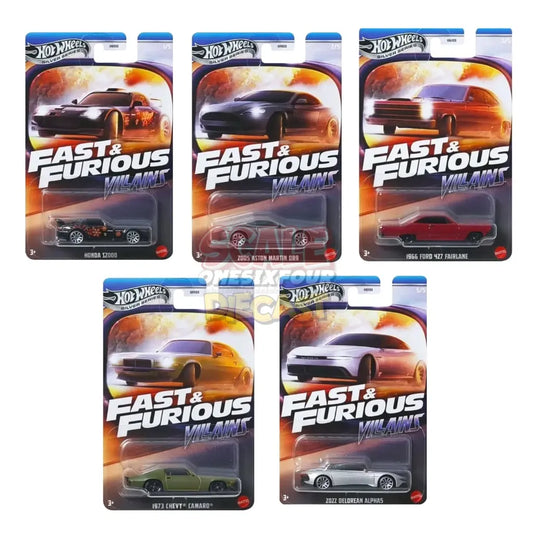 Hot Wheels - 1:64 - Fast & Furious Series - Villains (Set of 5)