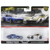 (PRE-ORDER) Hot Wheels - 1:64 - Custom Corvette Stingray Coupe / '69 COPO Corvette (Corvette) - Car Culture 2-Pack - 2024 Mix 3