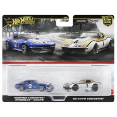 Hot Wheels - 1:64 - Custom Corvette Stingray Coupe / '69 COPO Corvette (Corvette) - Car Culture 2-Pack - 2024 Mix 3