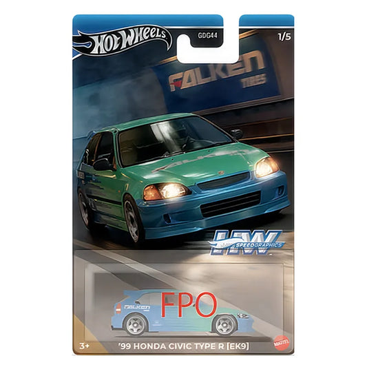 Hot Wheels - 1:64 - '99 Honda Civic Type-R (EK9) Falken - Speed Graphics