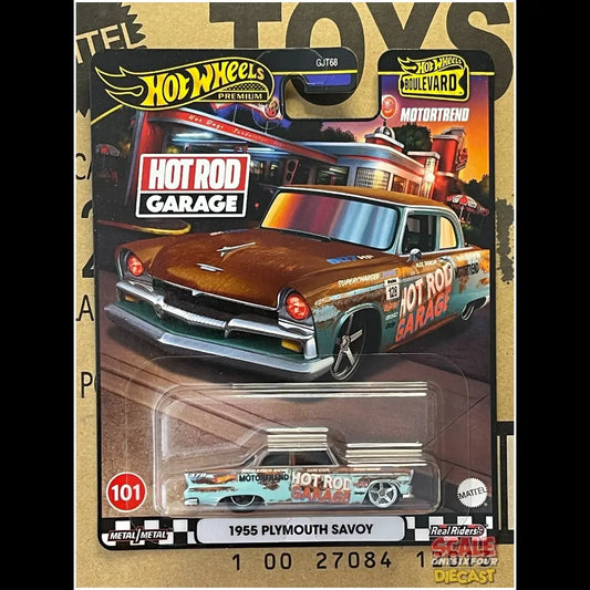 Hot Wheels - 1:64 - 1955 Plymouth Savoy "Hot Rod Garage" - Boulevard 2024 Mix 3 (#101)