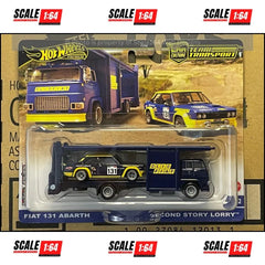 Hot Wheels - 1:64 - Fiat 131 Abarth / Second Story Lorry - 2024 Team Transport A Case (Mix 1)