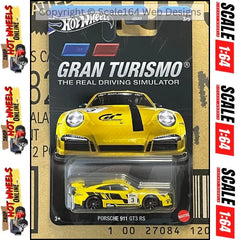 Hot Wheels - 1:64 - Porsche 911 GT3 RS (Gran Turismo: The Real Driving Simulator) - Themed Entertainment 2024 Mix 2