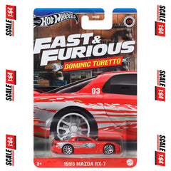 Hot Wheels - 1:64 - 1995 Mazda RX-7 - Fast & Furious Series (Dominic Toretto)