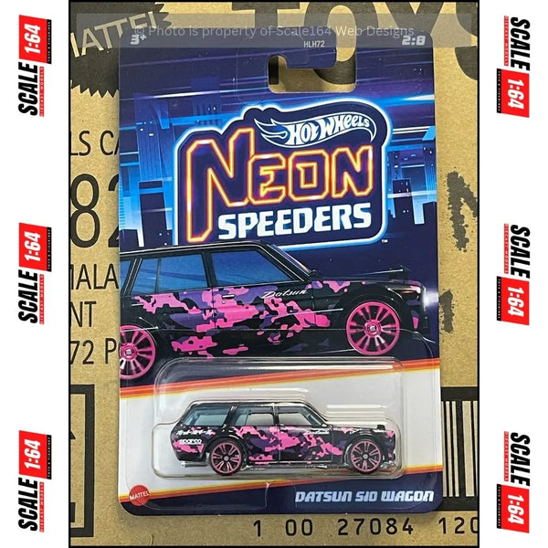 Hot Wheels Cars, Neon Speeders, 1 Die-Cast Toy Car in 1:64 Scale with Neon  Designs