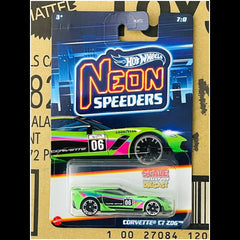 Hot Wheels - 1:64 - Corvette C7 Z06 - Neon Speeders 2024 Mix 2