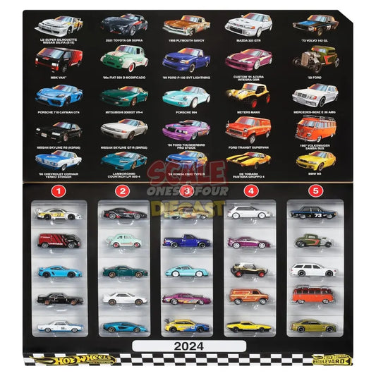 (PRE-ORDER) Hot Wheels - 1:64 - Boulevard 2024 FACTORY SET (All 25 Cars)