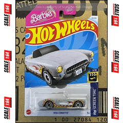 Hot Wheels - 1956 Corvette - Barbie (Grey) - Mainline (HW Screen Time) 29/250