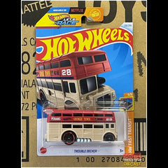 Hot Wheels - Trouble Decker - Mainline (HW Fast Transit) 126/250 *DAMAGED*