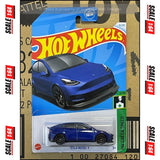 Hot Wheels - Tesla Model Y (Blue) - Mainline (HW Green Speed) 15/250