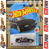 Hot Wheels - '91 Mazda MX-5 Miata (Black) - Mainline (HW J-Imports) 120/250