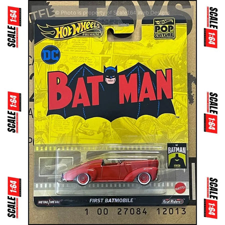 Hot Wheels - 1:64 - First Batmobile - Batman - Pop Culture 2024 B Case –  Scale164