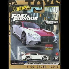 Hot Wheels - 1:64 - 2018 Bentley Continental GT3 - Fast & Furious 2024 H Case