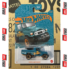 Hot Wheels - 1:64 - Toyota Land Cruiser - Blue & Gold 2024 (56th Anniversary Blue & Gold Series) - Mix 1