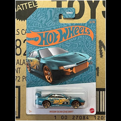 Hot Wheels - 1:64 - Nissan Silvia (S14) Drift - Blue & Gold 2024 (56th Anniversary Blue & Gold Series) - Mix 2