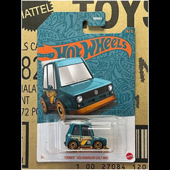 Hot Wheels - 1:64 - Tooned Volkswagen Golf Mk1 - Blue & Gold 2024 (56th Anniversary Blue & Gold Series) - Mix 2