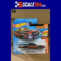 Hot Wheels - '72 Ford Ranchero (Black) - Mainline Short Card (HW Hot Trucks) 29/250