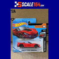 Hot Wheels - Corvette C7 Z06 Convertible (Red) - Mainline Short Card (HW Roadsters) 95/250
