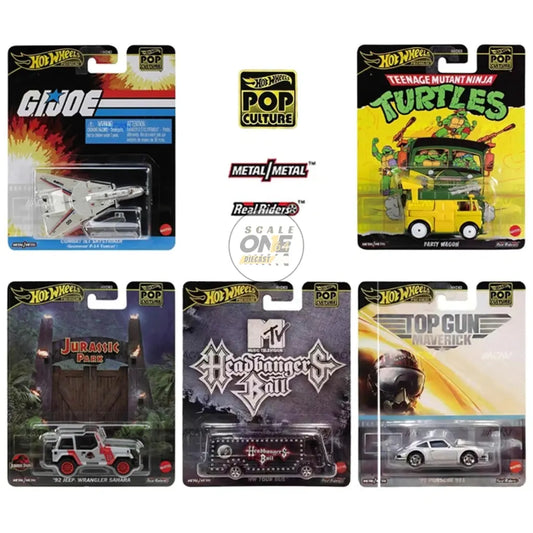 (PRE-ORDER) Hot Wheels - 1:64 - Pop Culture 2025 K Case - Mix 4 (Set Of 5)