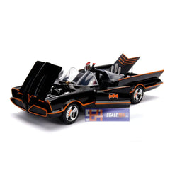 Jada - 1:18 - Classic TV Series Batmobile with Diecast Figures (Batman & Robin) - Hollywood Rides