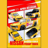 INNO64 - 1:64 - Nissan Hakotora Pickup Truck (MOTUL Livery) - Yellow