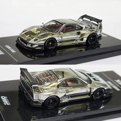 INNO64 - 1:64 - LBWK Ferrari F40 - Chrome Silver