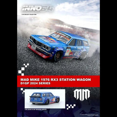 (PRE-ORDER) INNO64 - 1:64 - Mad Mike Mazda RX3 Station Wagon - D1GP 2024 Series