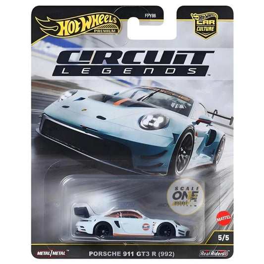 (PRE-ORDER) Hot Wheels - 1:64 - Porsche 911 GT3 R (992) Gulf Livery - 2025 Car Culture Mix 5 - Circuit Legends