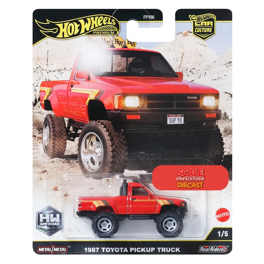 (PRE-ORDER) Hot Wheels - 1:64 - 1987 Toyota Pickup Truck - Car Culture 2025 H Case - Off Road