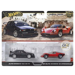 (PRE-ORDER) Hot Wheels - 1:64 - Alfa Romeo 155 V6 TI / '69 Alfa Romeo 33 Stradale (Alfa Romeo) - Car Culture 2-Pack - 2025 Mix 4