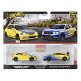 [PRE-ORDER] Hot Wheels - 1:64 - '99 Honda Civic Type R (EK9) / Honda Civic Type R (Spoon Honda) - Car Culture 2-Pack - 2025 Mix 2