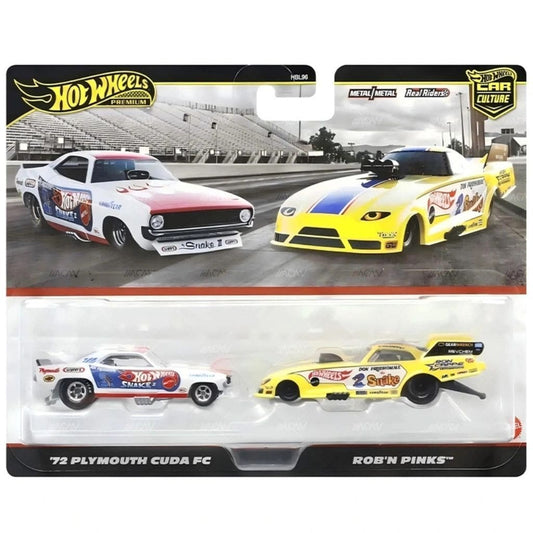 (PRE-ORDER) Hot Wheels - 1:64 - Rob N'Pinks / '72 Plymouth Cuda Funny Car - Car Culture 2-Pack - 2025 Mix 3