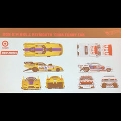 (PRE-ORDER) Hot Wheels - 1:64 - Rob N'Pinks / '72 Plymouth Cuda Funny Car - Car Culture 2-Pack - 2025 Mix 3