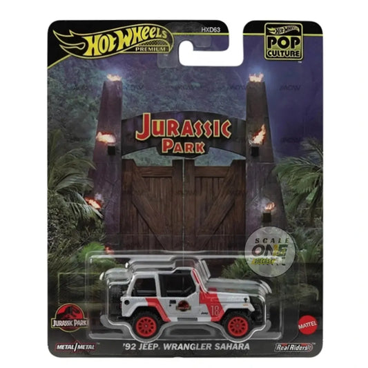 (PRE-ORDER) Hot Wheels - 1:64 - '92 Jeep Wrangler Sahara (Jurassic Park) - Pop Culture 2025 K Case