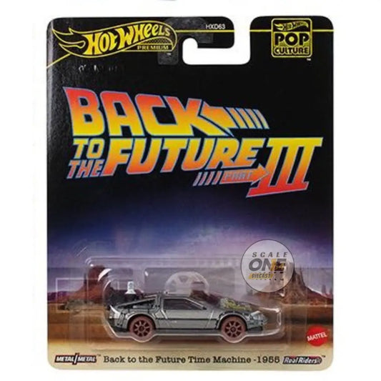 (PRE-ORDER) Hot Wheels - 1:64 - Back to the Future Time Machine - 1955 (Back to the Future Part III) - Pop Culture 2025 L Case