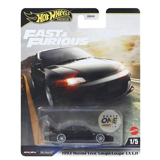 (PRE-ORDER) Hot Wheels - 1:64 - 1993 Honda Civic Coupe/Coupe EX EJ1 - Fast & Furious 2025 M Case