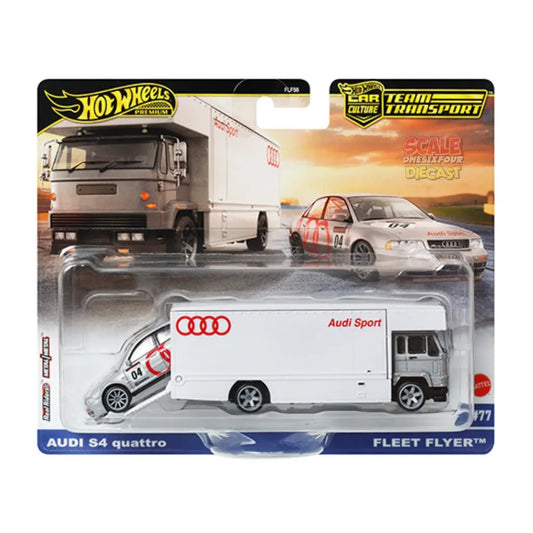 [PRE-ORDER] Hot Wheels - 1:64 - Audi S4 Quattro / Fleet Flyer - 2025 Team Transport F Case (Mix 2)