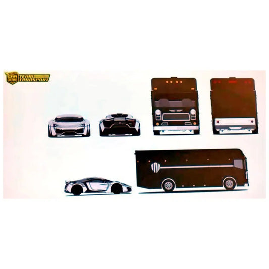 (PRE-ORDER) Hot Wheels - 1:64 - W Motors Lykan HyperSport / Euro Hauler - 2025 Team Transport H Case (Mix 4)