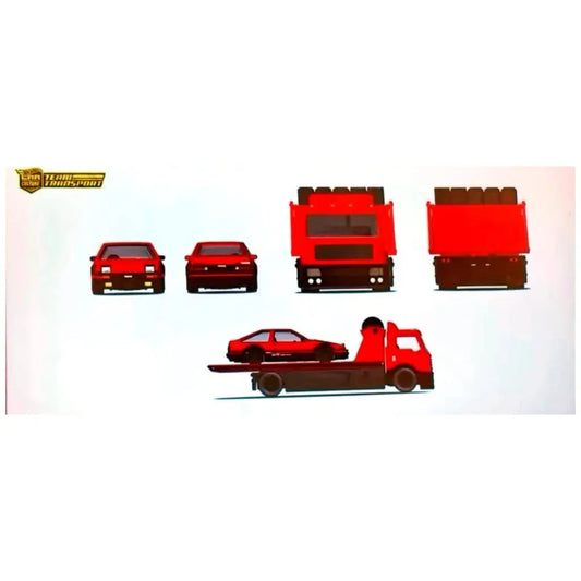 (PRE-ORDER) Hot Wheels - 1:64 - Toyota AE86 Sprinter Trueno / Fleet Street - 2025 Team Transport H Case (Mix 4)