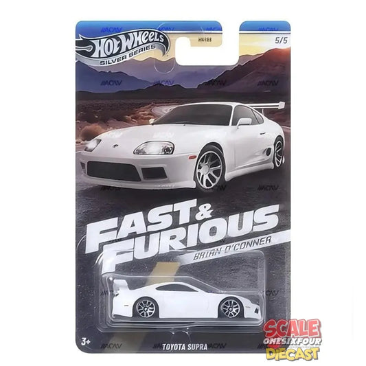 Hot Wheels - 1:64 - Toyota Supra (White) - Fast & Furious Series (Brian O'Conner)