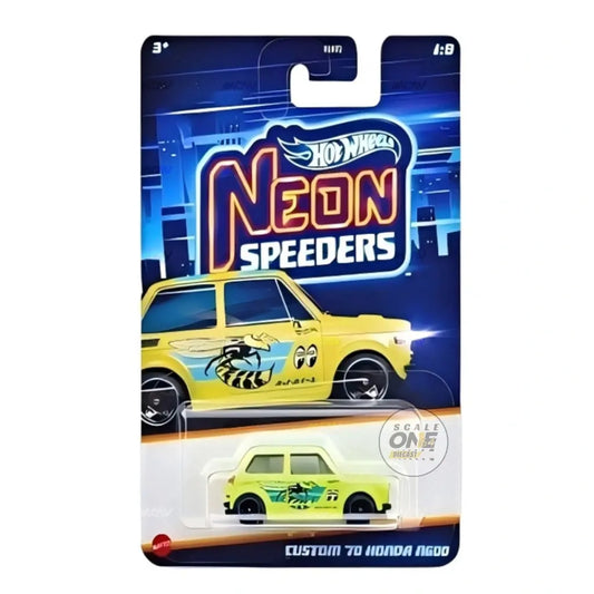 (PRE-ORDER) Hot Wheels - 1:64 - Custom '70 Honda N600 - Neon Speeders 2025 Mix 1