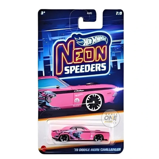 (PRE-ORDER) Hot Wheels - 1:64 - '70 Dodge Hemi Challenger - Neon Speeders 2025 Mix 1